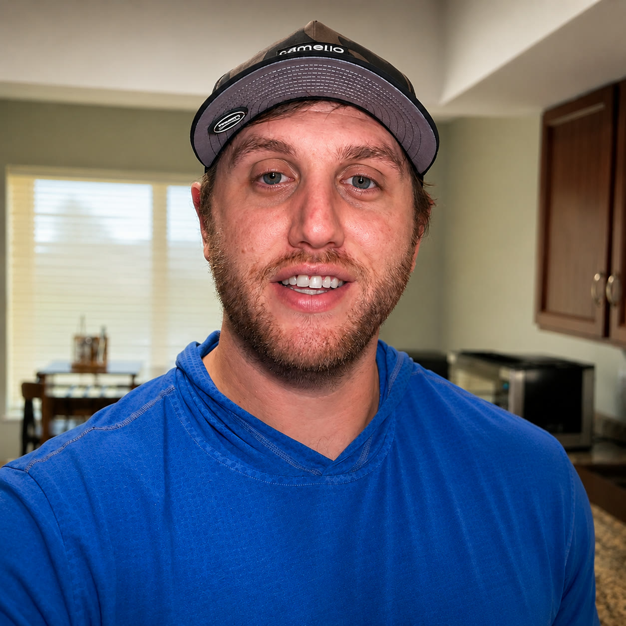 Tyler, UGC creator, on camera at home